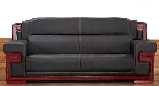 Setting Room Furniture Luxury Brown Black Leather Boss Executive Office Sofa