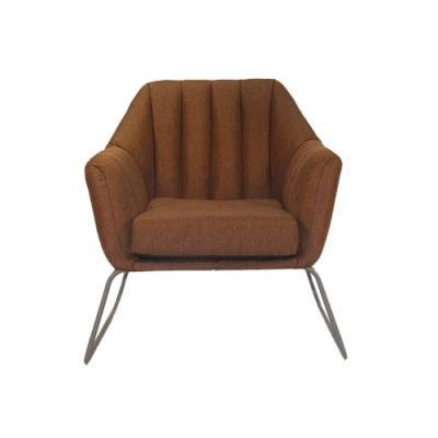 Ergonomic Recline Sofa Chair with Low Back Soft Cushion Fixed Base