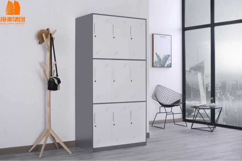 2/3/4/6/9 Door Room Storage Metal Wardrobe Clothes Cabinet Steel Locker