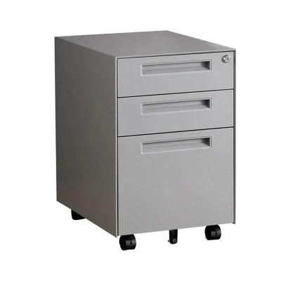 White Steel 3 Drawer Filing Cabinet Wheels Under Desk Filing Cabinets Metal Locker Cabinet