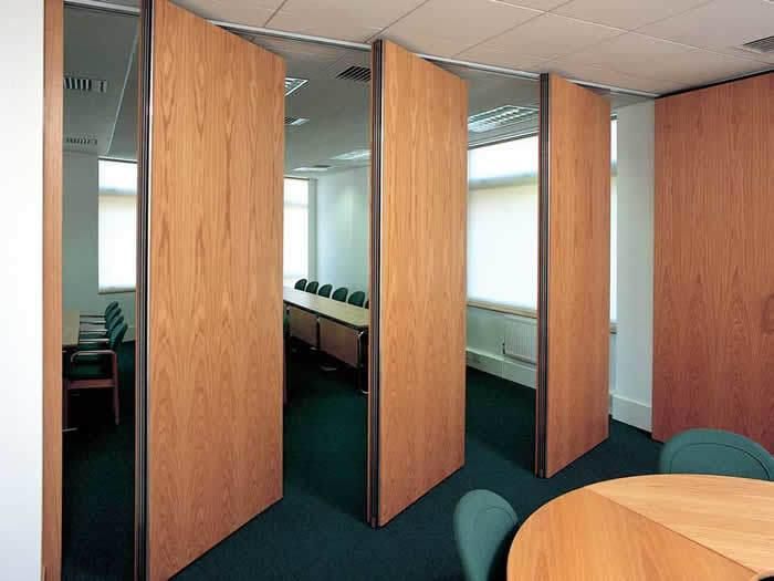 Electrically Operated Movable Sliding Wall with Single Point Suspension Pivot Partition Door