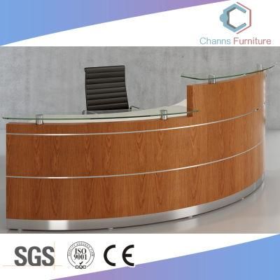 Supermarket Office Furniture Counter Hot Selling 2.8m Reception Desk (CAS-RD1723)