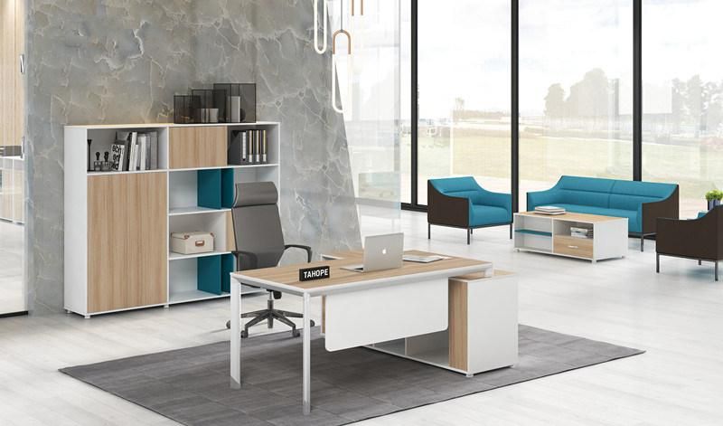 China Manufacturer Wholesale Boss, CEO, Manager Office Furniture L Shape Executive Table
