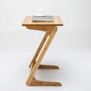 Wholesale Office Home Samll Lazy Simple Portable Multifunctional Student Ol Assembly-Free Foldable Standing Bamboo Nature Wood Laptop Lap Desk