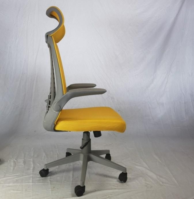 Plastic Ergonomic Boss Mesh Office Chair with Movable Headrest and Armrest