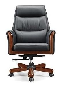 Leather Executive Chair for Wooden Furniture Style