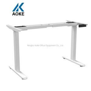 Dual Motor Office Sit Stand Table Electric Height Adjustable Motorized Standing Computer Desk