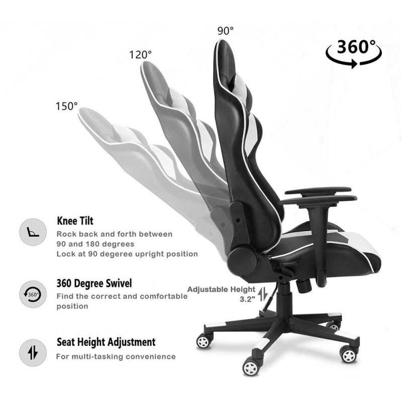 Blue Cheap Factory Wholesale Luxury Game Computer Chair Ergonomic Leather Gamer Gaming Chair