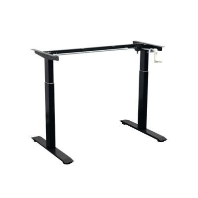 Ergonomic Manual Adjustable Height Working Computer Desk Standing Table with Hand Crank