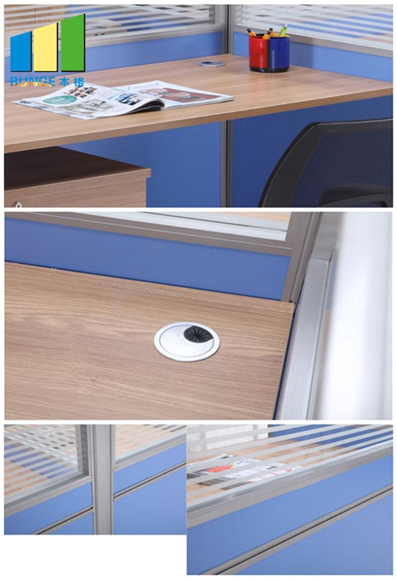 4 Person Seat Tables Modern Office Furniture for Computer Work Stations