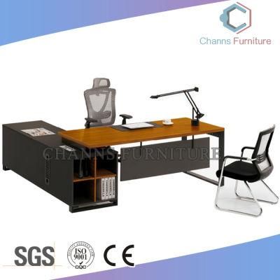 Standard Design Manager Table L Shape Office Desk with Metal Frame (CAS-DA46)