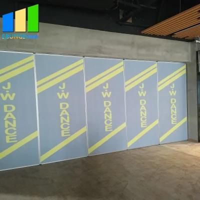 Restaurant Sliding Sound Proof Partitions Leather Painting Finish Partition