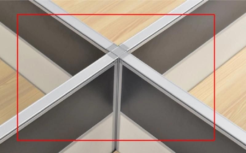 Customized 4 Person Office Workstation Cluster Modular Office Cubicle Partitions for Call Center