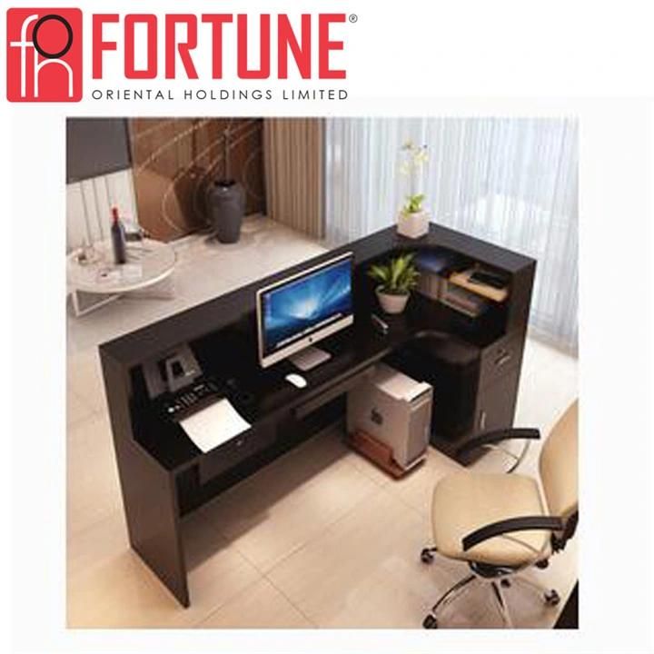 Modern Office Reception Desk Design with Cabinet for Hotel (FOH-LRD1)