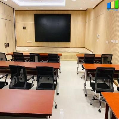 Meeting Room Grooved Slat Wall Wood Pet Board Acoustic Panel