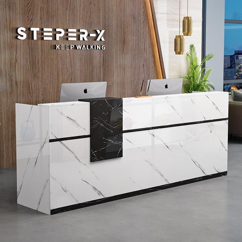 Hl-035 2021 Top Quality Mix Color Salon Reception Table Consult Table for Sale Cashier Desk Check-out Counter Checkstand