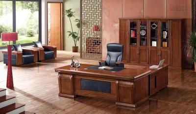 Cherry Wooden Executive Office Desk with Left Return (FOH-B7H241)