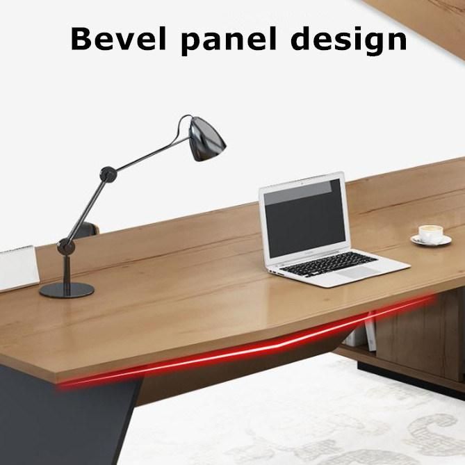 Competitive Office Executive L-Shape Manager Table for Office Room