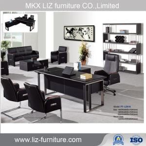 High Grade Office Furniture Executive Boss Leather Wooden Desk (LD018)