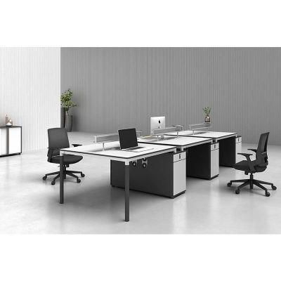 High Quality Modern Desk Furniture Melamine 6 Person Office Workstations