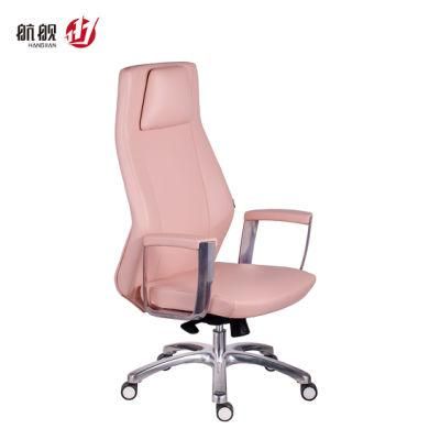 Wholesale Pink Luxury Executive High Back Leather Office Chair