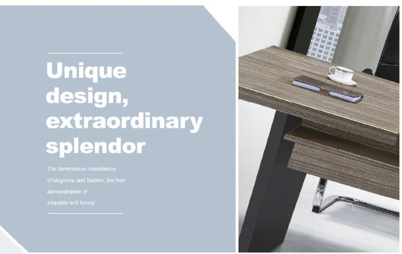 Modern Wooden Furniture Computer Office Desk Workstation for 2 Person
