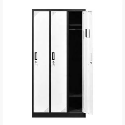 Office Storage Steel Locker 3 Door Metal Cabinet with Handle
