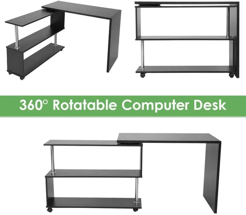Factory Wholesale Modern Office Study General Removable Storage Rotary Desk