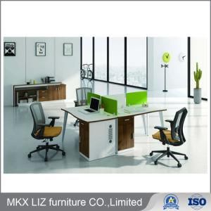 Modern 3 Person Office Workstation with Steel Legs (CF72)