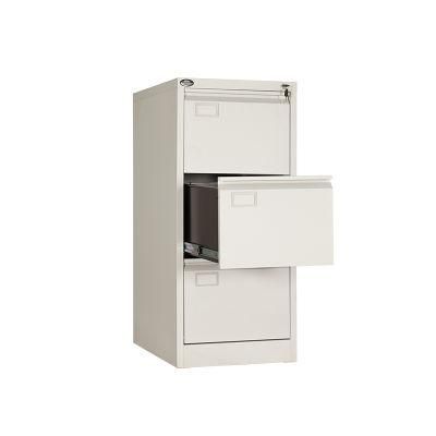 Three Drawers Storage Office White Filing Drawers Used File Cabinets