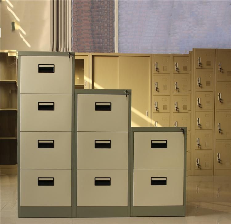 Best Price Steel 3 Drawers File Storage Cabinet Metal Vertical