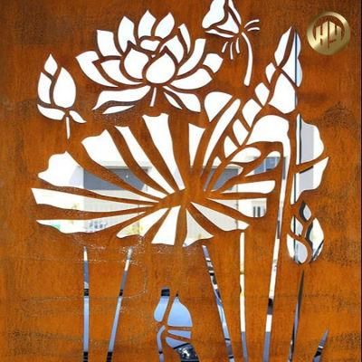 Metal Distinctive Design Pattern Corten Steel Metal Decorative Screen