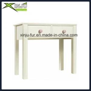 Wooden Whit Student Writing Desk with Painting