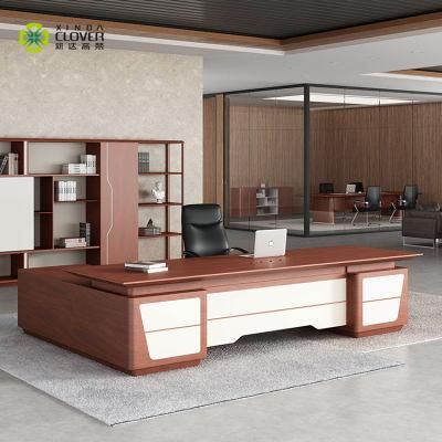 8FT Italian Style Luxury Wooden Executive Office Desk Modern