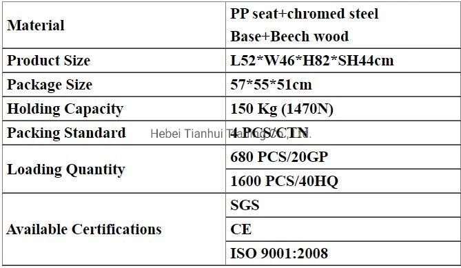 Elegant Design Dining Plastic Wood Legs Living Room Chair