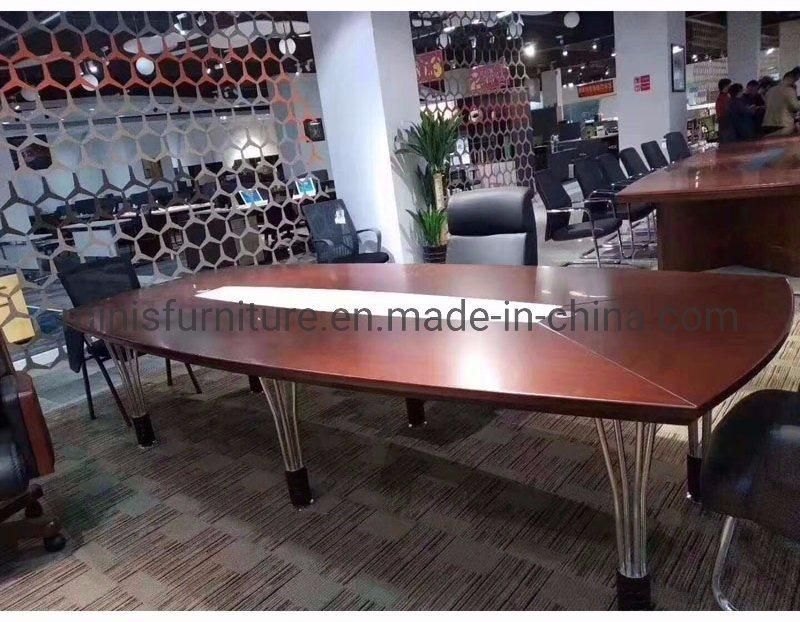 (M-CT375) Meeting Room Simple Design Red Brown MDF Conference Table