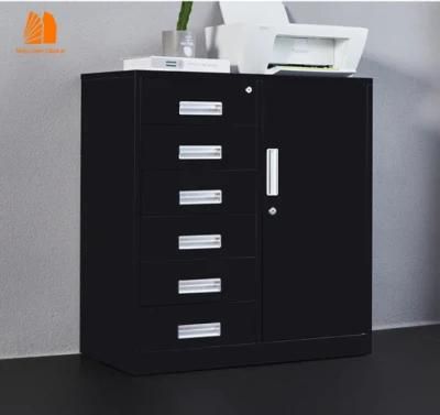 Narrow Drawer Filing Cabinet with Storage Metal Drawer 6 Drawers