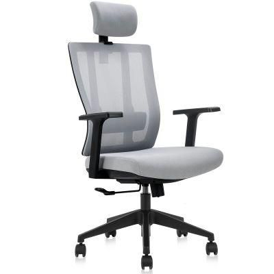 Ergonomic Design Upholstery Mesh Swivel Task Office Chairs with Headrest