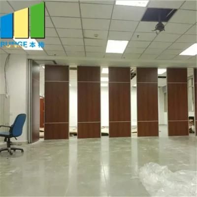 Fabric Finish Acoustic Rotating Sliding Movable Partition for Exhibition Hall