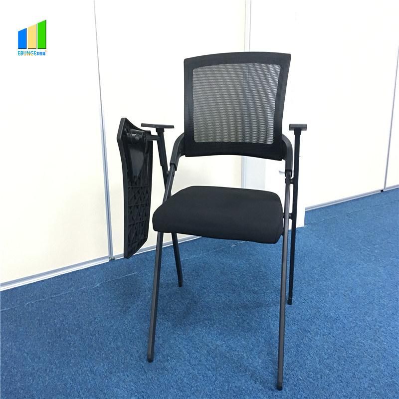 Flexible Foldable Flippable Black Net Backrest Education Study Office Training Chair