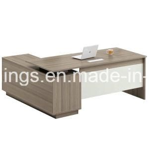 Melamine Top L-Shape Panel Office Table