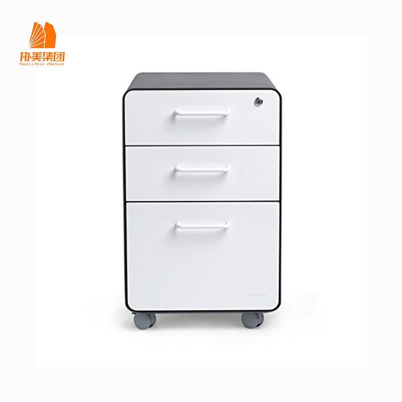 Hot-Selling Style, 3 Drawers Metal Mobile Pedestals File Cabinets.