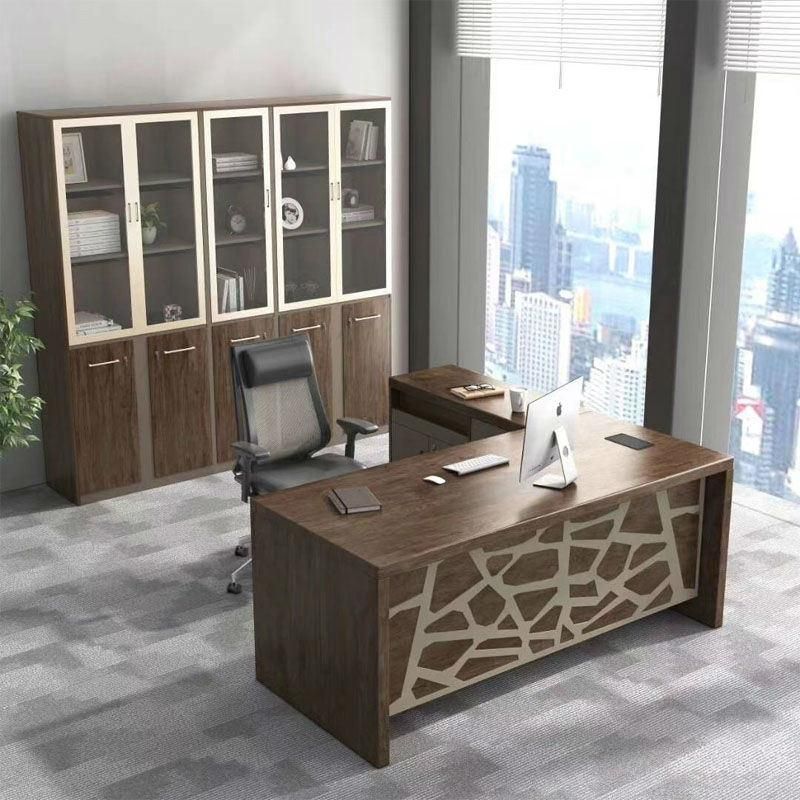New Melamine Office Furniture Combination L Shape Executive Office Desk