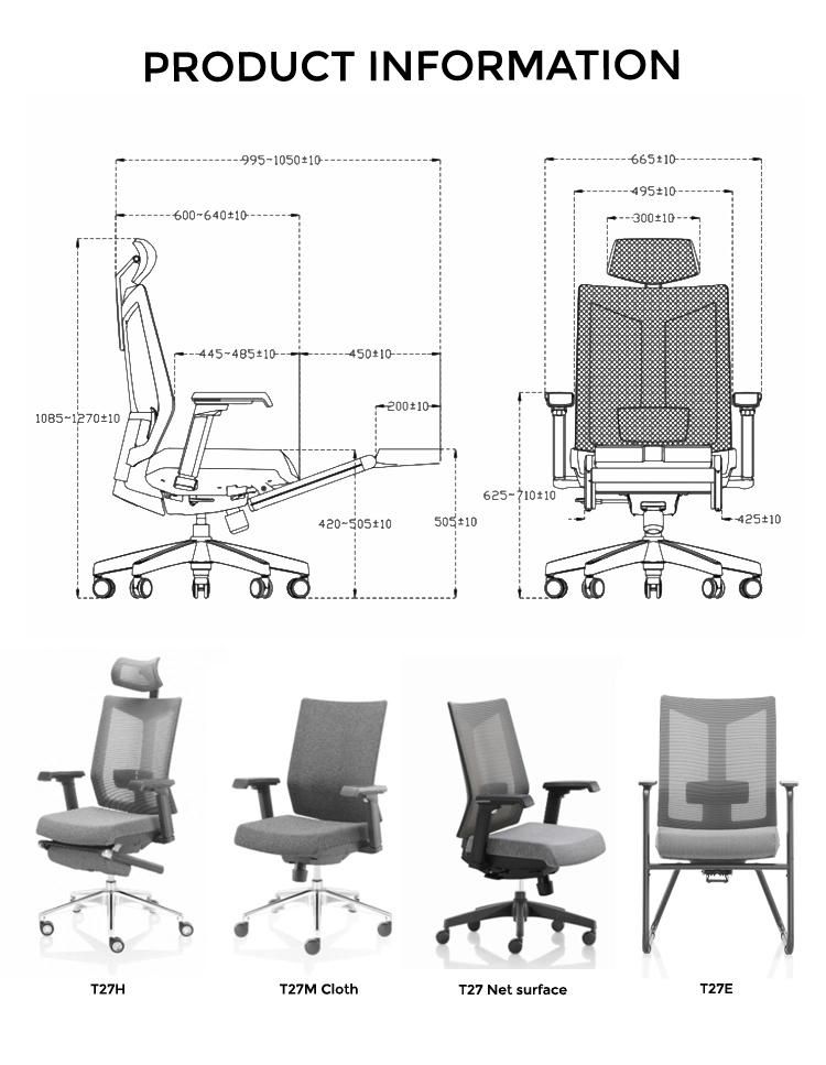 High Back Swivel Mesh Office Chair Executive Sillas Ergonomic High Back Office Chair