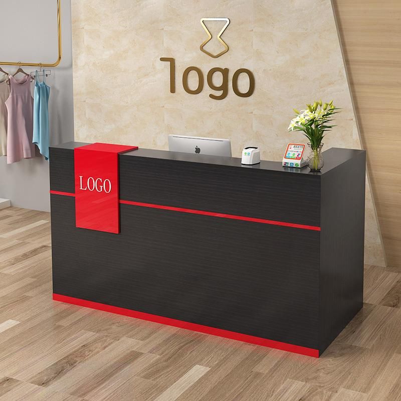 Hl-036A 2021 Top Quality Mix Color Salon Reception Table Consult Table for Sale Cashier Desk Check-out Counter Checkstand