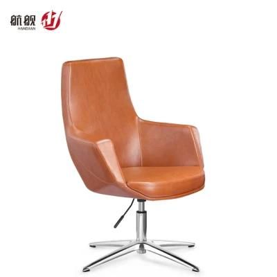 Simple MID Back Leather Office Chair for Meeting Area Offiice Furniture