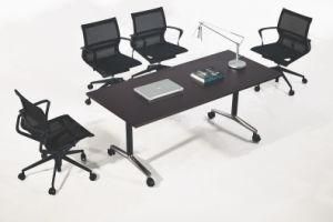 Meeting Room Office Chair with Black Grey Plastic Cermany Flex Mesh