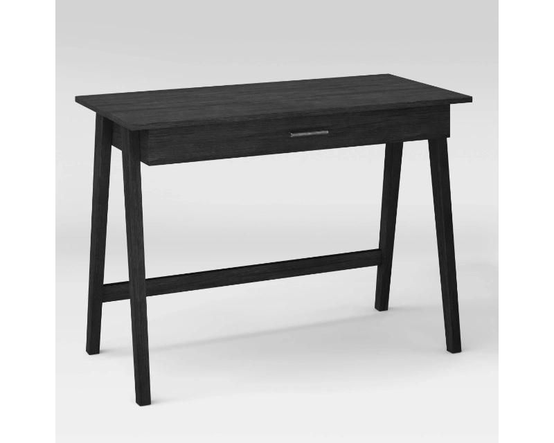 Adjustable Modern LED Black Wood Desk for Home