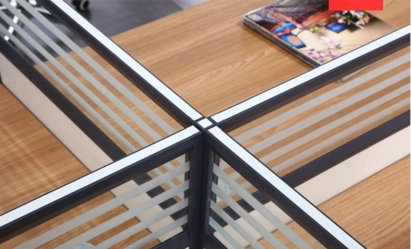 Modular Office Glass Cubicle Partitions Wooden Melamine Used Office Desks