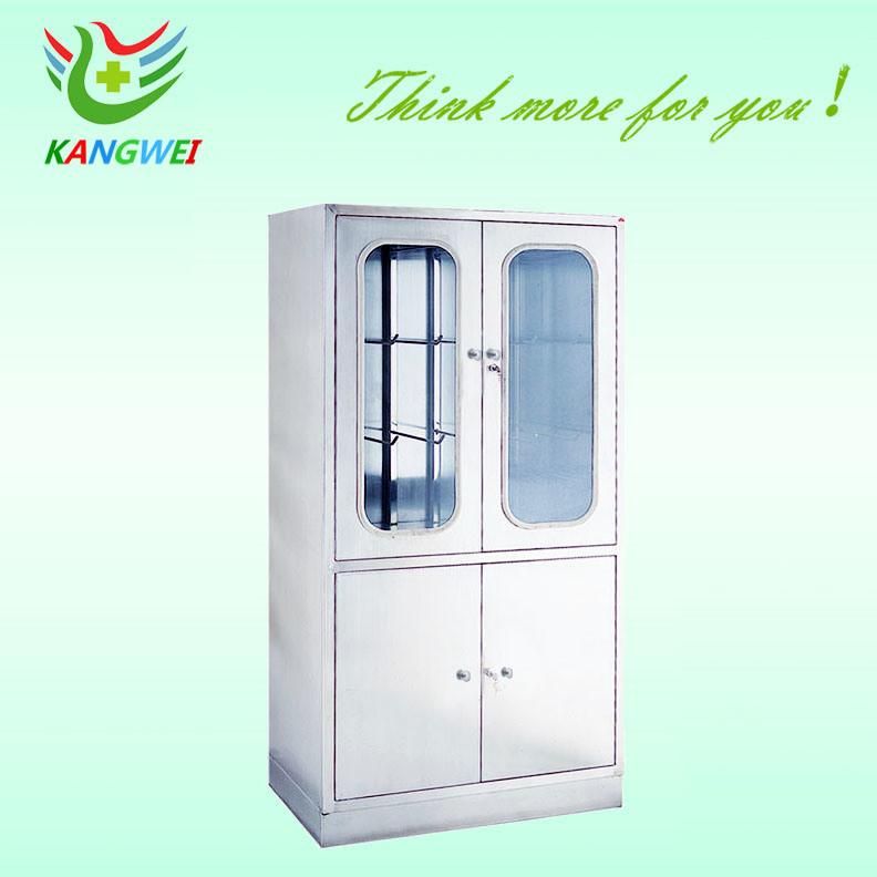 Filing Instrument Apparatus Storage Cabinet with Glass Sliding Door Furniture (SLV-D4013)